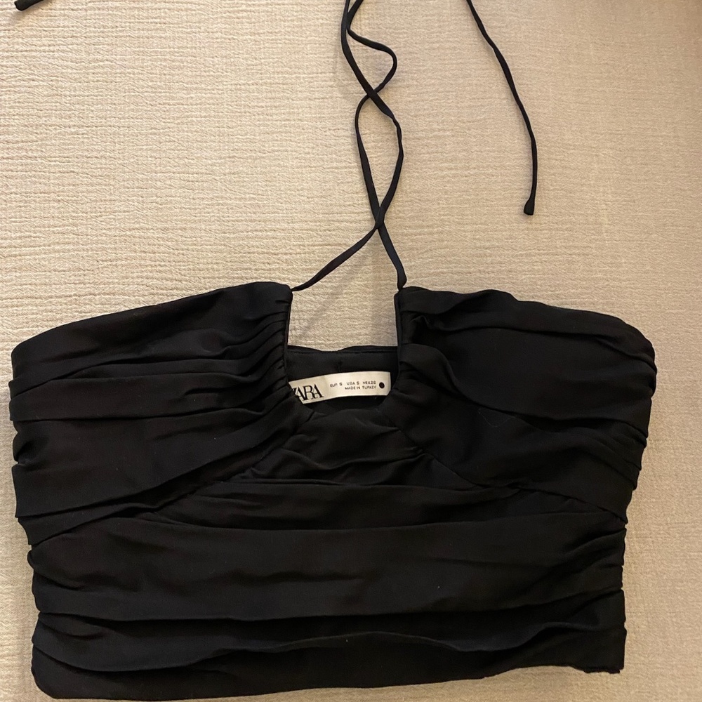 ZARA BUSTIER CROP TOP